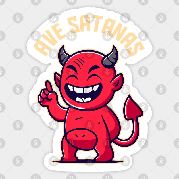 From the Satanic Perspective Sticker by artslaves